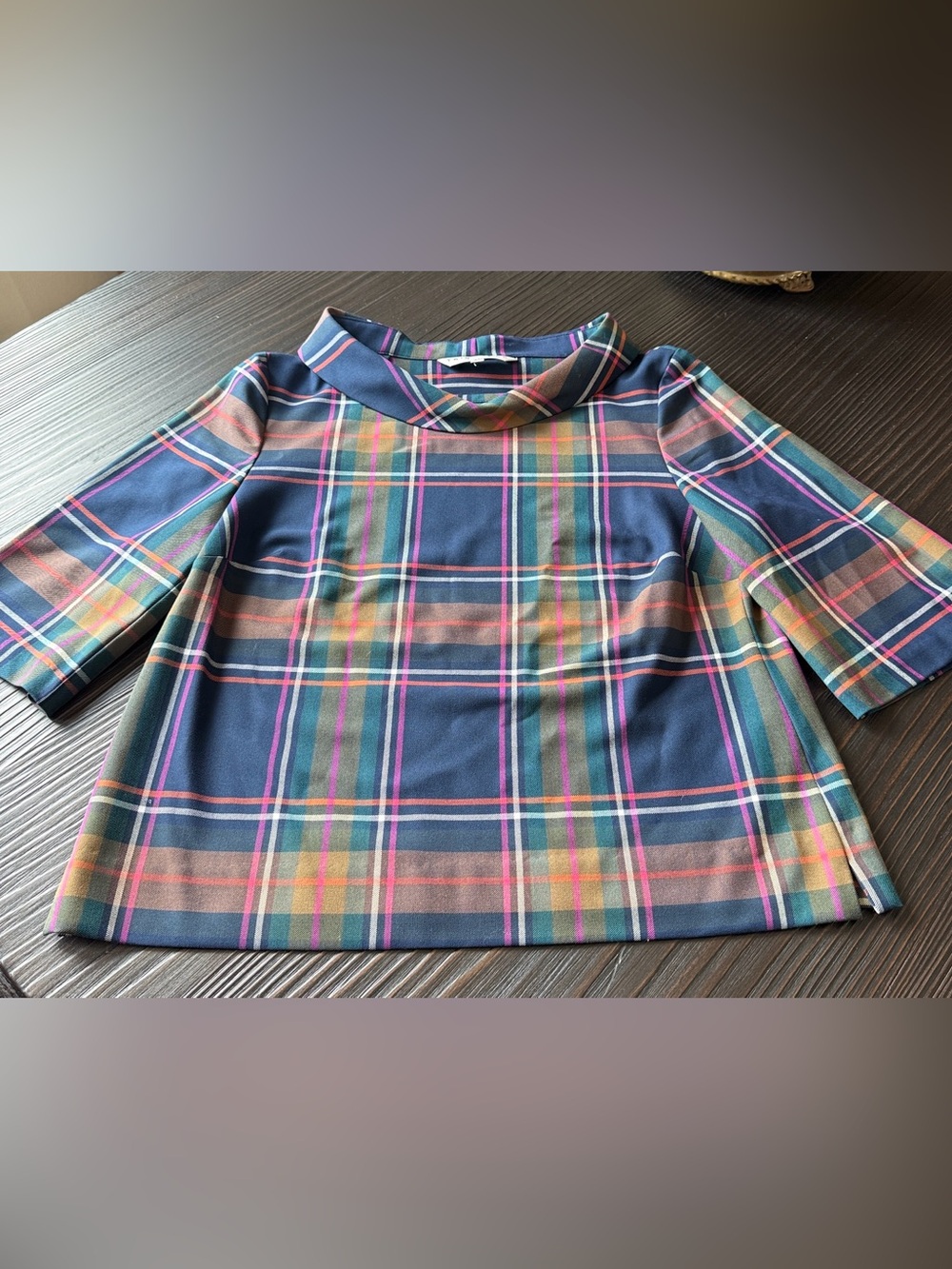 Trina Turk Kailee Plaid Top